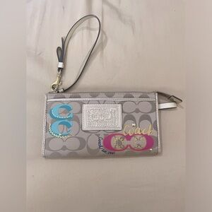 Coach Summer Themed Wristlet